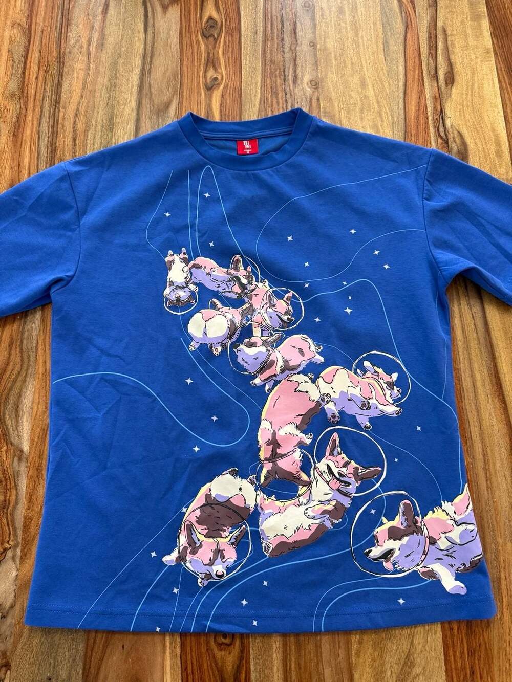 Bi Bi Sama Space Corgi Graphic T-Shirt Size M
